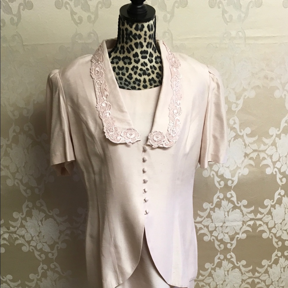 2-Piece 67% Spun Rayon Dress & Jacket